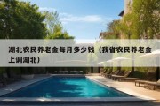 湖北农民养老金每月多少钱（我省农民养老金上调湖北）