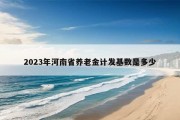 2023年河南省养老金计发基数是多少