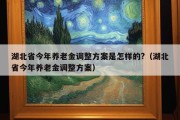 湖北省今年养老金调整方案是怎样的?（湖北省今年养老金调整方案）