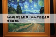 2024年养老金改革（2024年养老金不涨是真的吗）