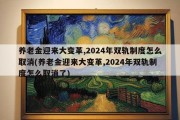 养老金迎来大变革,2024年双轨制度怎么取消(养老金迎来大变革,2024年双轨制度怎么取消了)