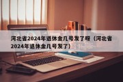 河北省2024年退休金几号发了呀（河北省2024年退休金几号发了）