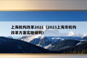 上海机构改革2021（2023上海市机构改革方案实施细则）