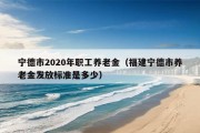 宁德市2020年职工养老金（福建宁德市养老金发放标准是多少）