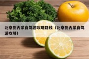 北京到内蒙自驾游攻略路线（北京到内蒙自驾游攻略）