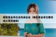 哪些事业单位会改成企业（哪些事业单位要改成公务员编制）