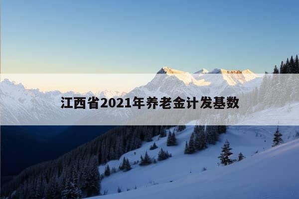 江西省2021年养老金计发基数