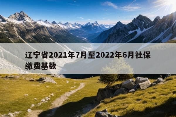 辽宁省2021年7月至2022年6月社保缴费基数