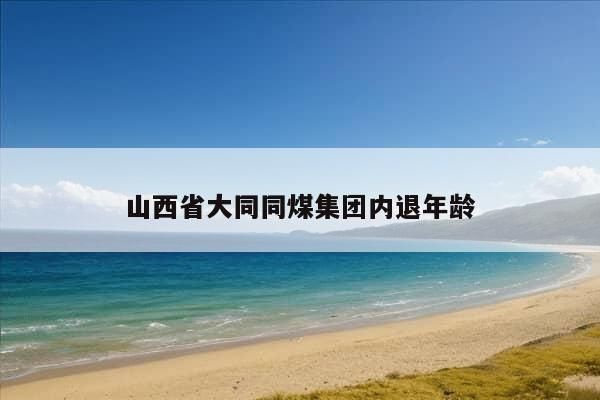 山西省大同同煤集团内退年龄