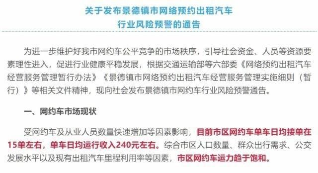 网约车市场红海：竞争激烈，收入低迷，风险预警频现