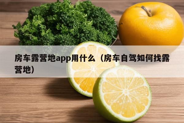 房车露营地app用什么（房车自驾如何找露营地）