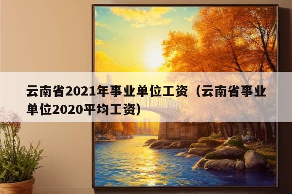 云南省2021年事业单位工资（云南省事业单位2020平均工资）