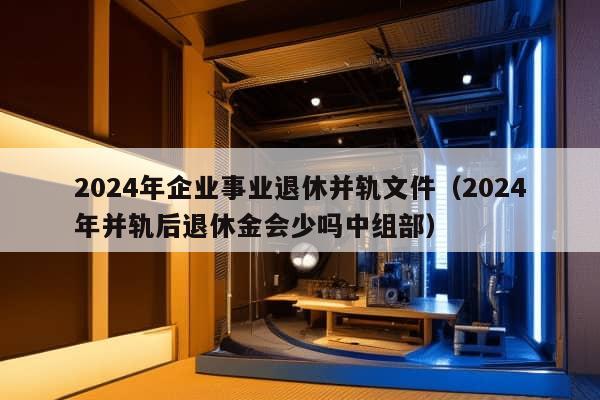 2024年企业事业退休并轨文件（2024年并轨后退休金会少吗中组部）