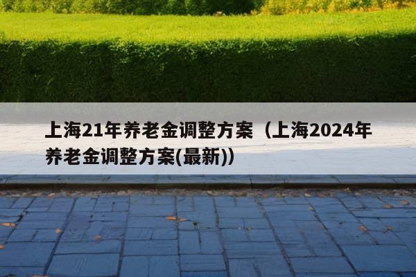 上海21年养老金调整方案（上海2024年养老金调整方案(最新)）