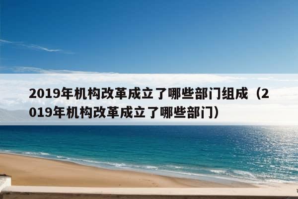 2019年机构改革成立了哪些部门组成（2019年机构改革成立了哪些部门）