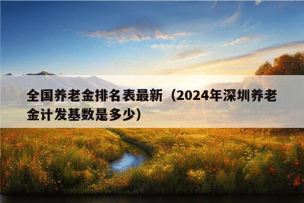 全国养老金排名表最新（2024年深圳养老金计发基数是多少）