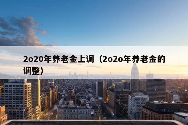 2o20年养老金上调（2o2o年养老金的调整）