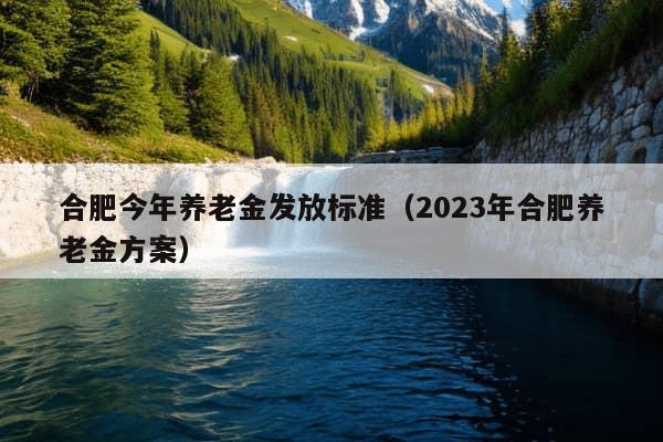 合肥今年养老金发放标准（2023年合肥养老金方案）