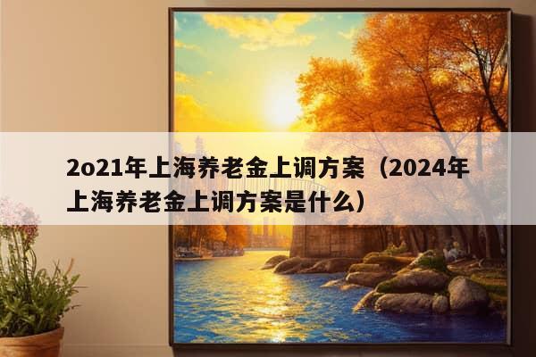 2o21年上海养老金上调方案（2024年上海养老金上调方案是什么）