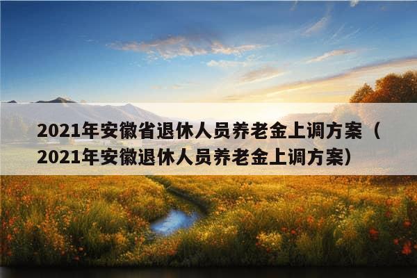 2021年安徽省退休人员养老金上调方案（2021年安徽退休人员养老金上调方案）