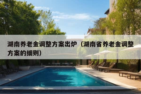 湖南养老金调整方案出炉（湖南省养老金调整方案的细则）