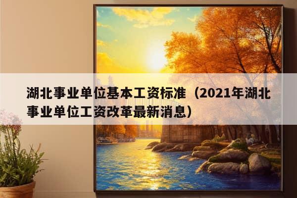 湖北事业单位基本工资标准（2021年湖北事业单位工资改革最新消息）