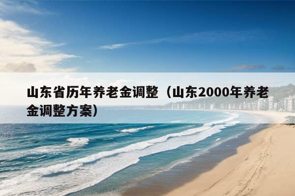 山东省历年养老金调整（山东2000年养老金调整方案）