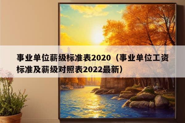 事业单位薪级标准表2020（事业单位工资标准及薪级对照表2022最新）