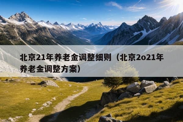 北京21年养老金调整细则（北京2o21年养老金调整方案）