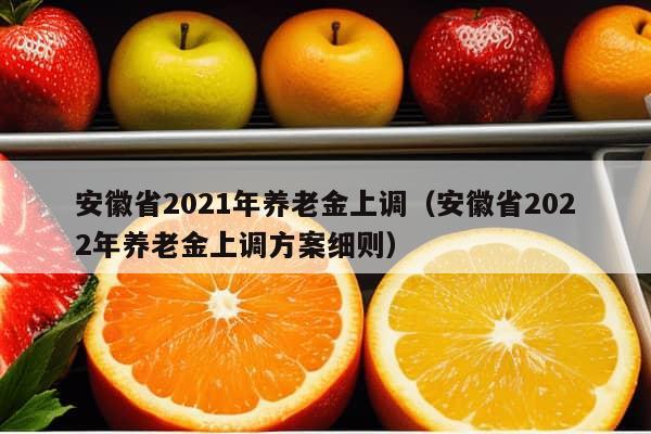 安徽省2021年养老金上调（安徽省2022年养老金上调方案细则）