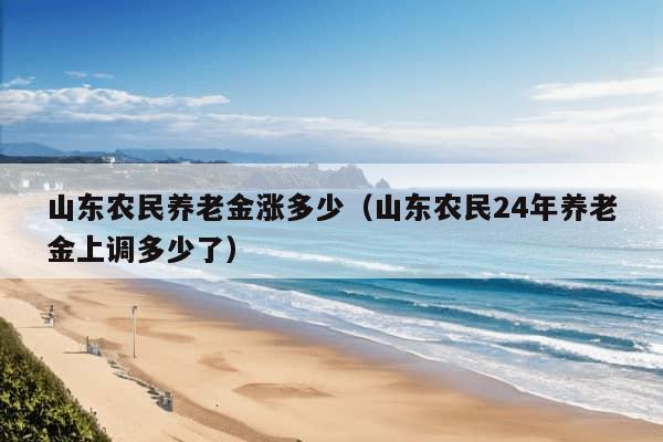 山东农民养老金涨多少（山东农民24年养老金上调多少了）