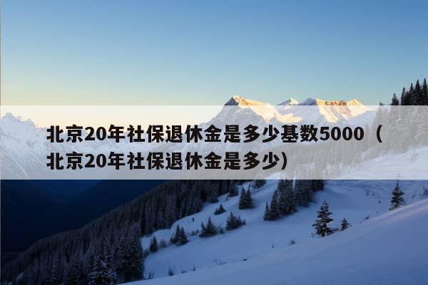 北京20年社保退休金是多少基数5000（北京20年社保退休金是多少）