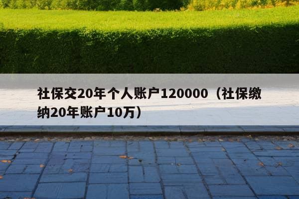 社保交20年个人账户120000（社保缴纳20年账户10万）